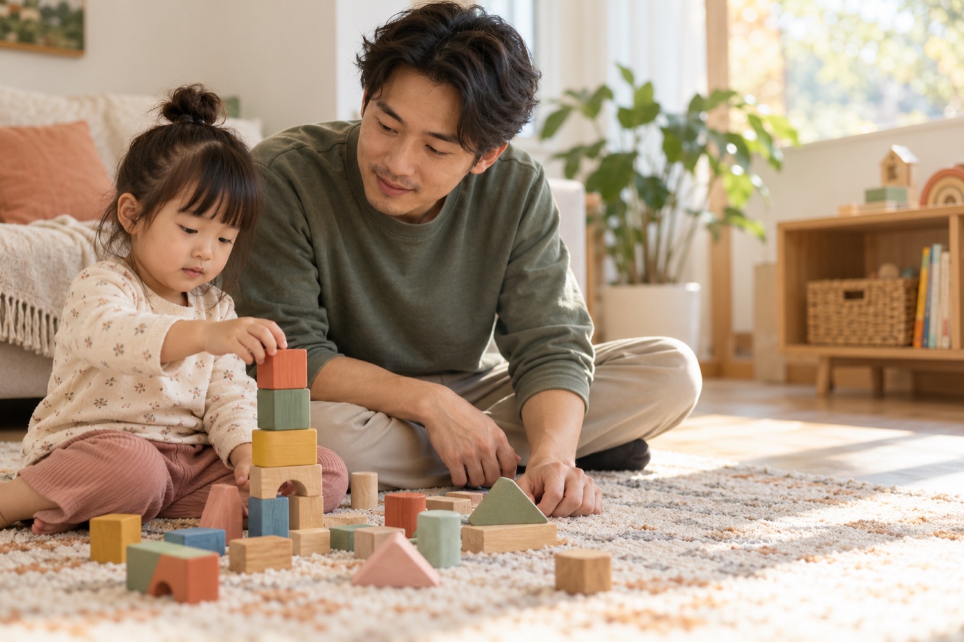 보호자와 아이가 함께 보내는 편안한 일상