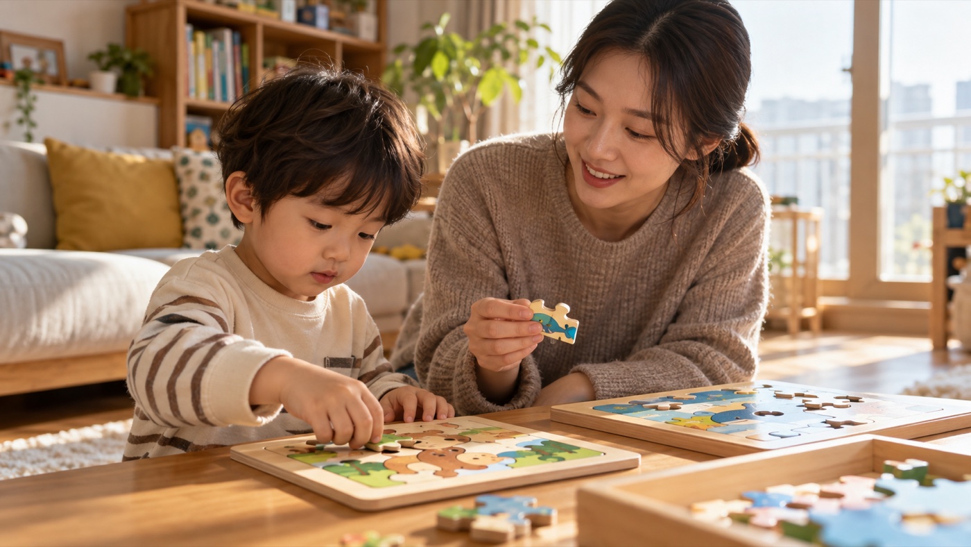 퍼즐이 너무 쉽거나 어렵다면: 아이가 고를 수 있는 난이도 조절