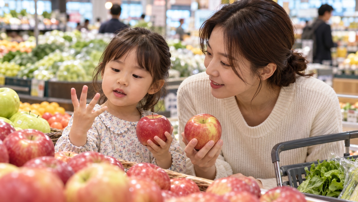 장보기에서 시작하는 수량 놀이: 숫자 시험 대신 함께 세어보기